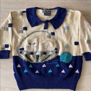 Berek Sweater Cat Themed